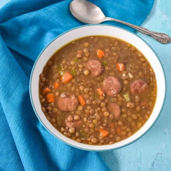 Lentil and Andouille Sausage Soup