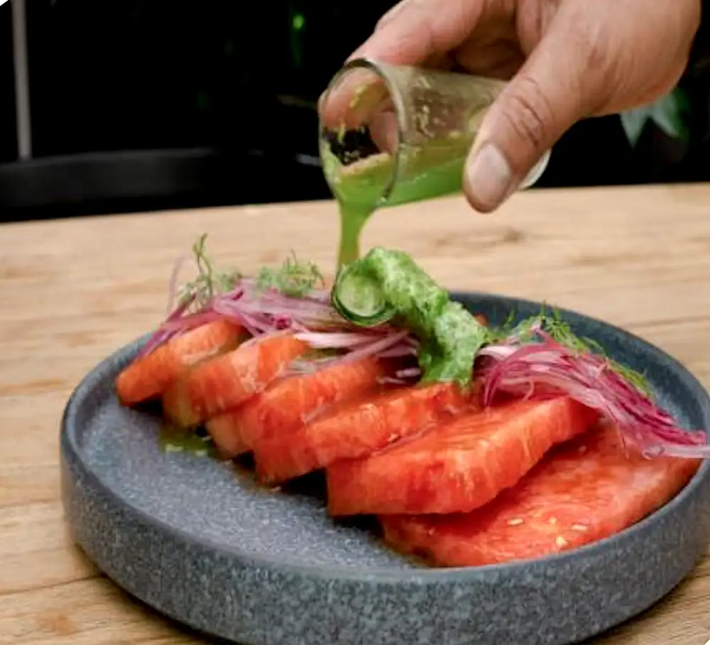 Watermelon Aguachile, Gerardo Vera at Nicos