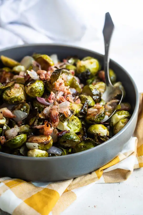 Roasted Brussels Sprouts with Bacon