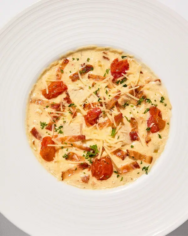Turkey Chowder With Bacon and Tomatoes Recipe