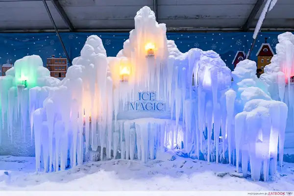 Ice Magic Is Back At Bayfront With A Food Village, So You Can Feast After Playing In The “Snow”