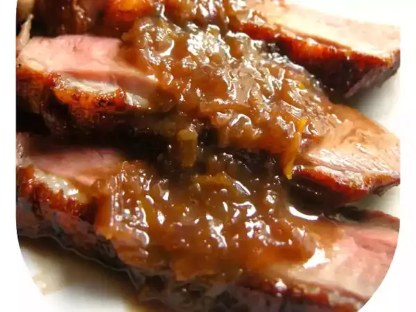 Recipe: Duck with quince, shallot and orange sauce