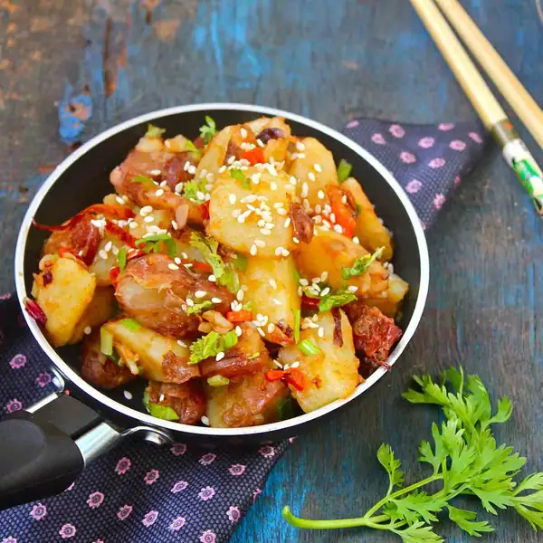 Potato and Red Beans Hunan Stir Fry Recipe Recipe