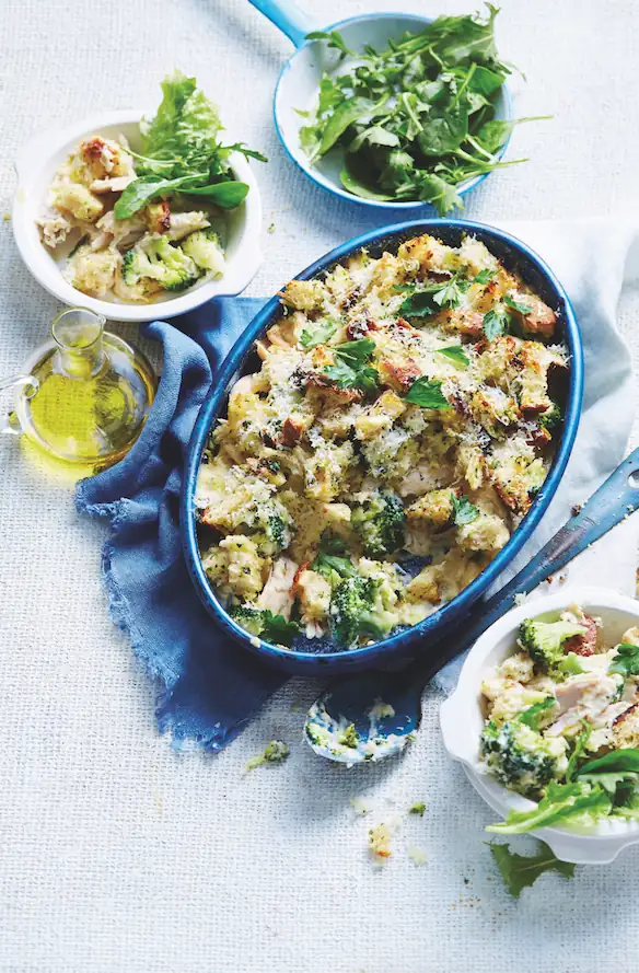 Chicken and broccoli pie