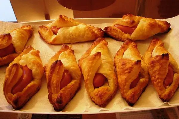 Sausage in puff pastry