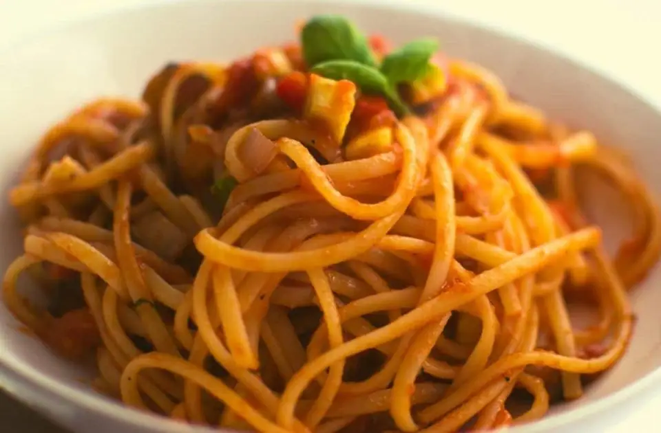 Pasta vegetariana saludable