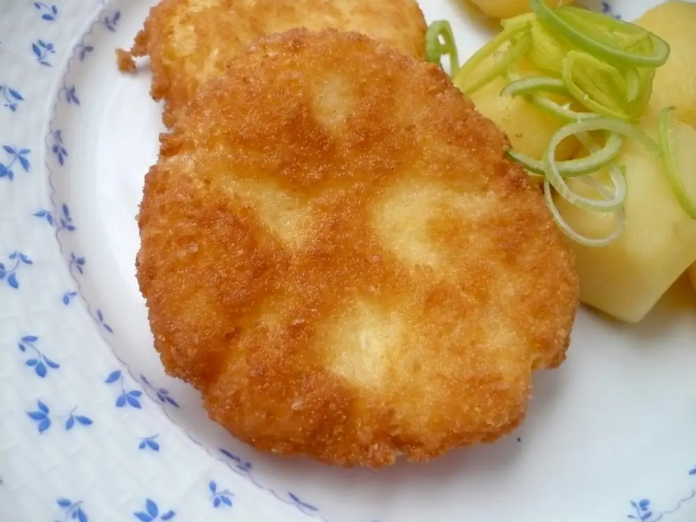 Crispy fried cheese
