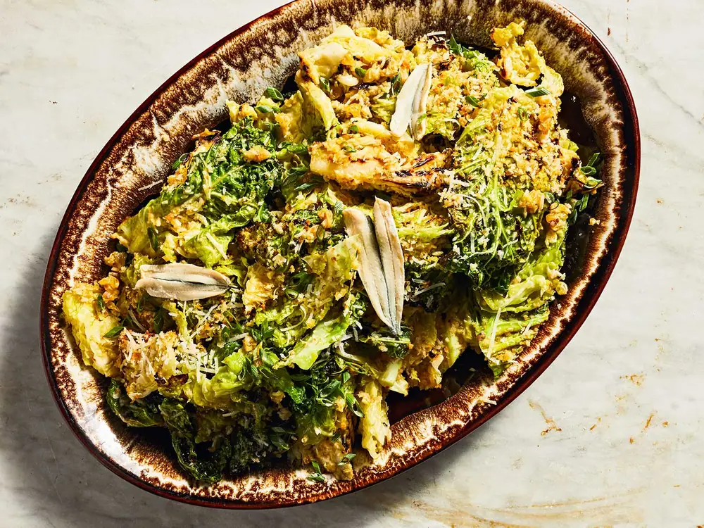This Grilled-Cabbage Caesar Salad Is Even Better Than the Original