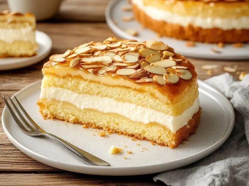 Delicious Recipes: Honey and Almond German Cake Recipe