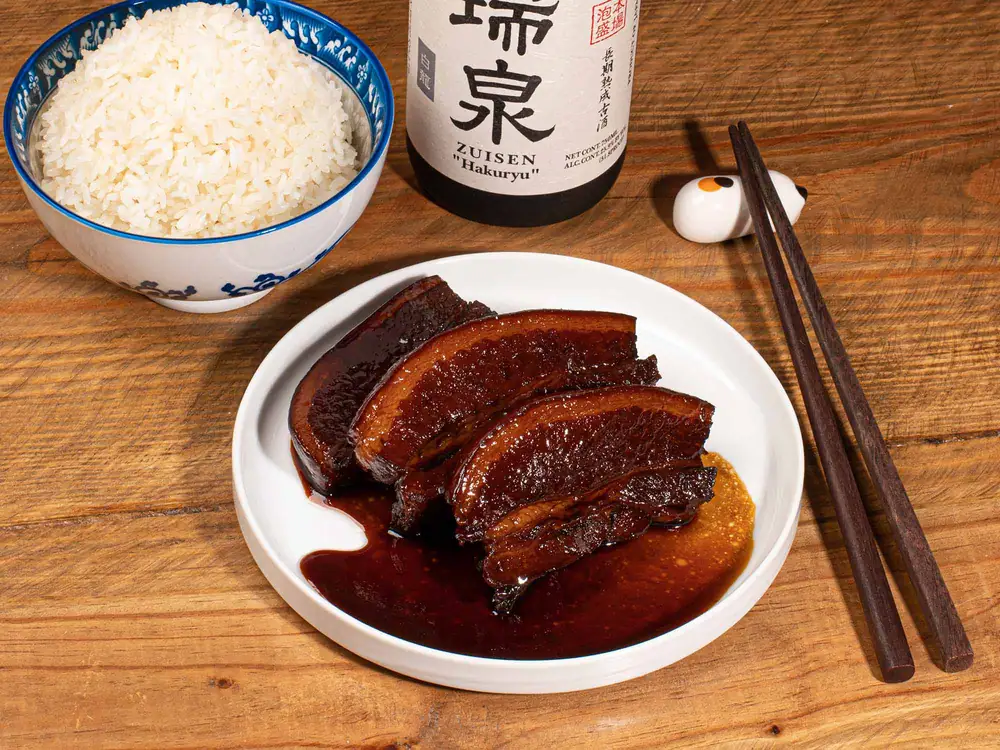 Simmer Your Pork Belly in Smoky Raw Sugar and Okinawan Shochu