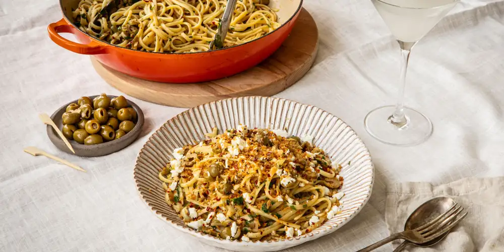 Dirty Martini Pasta Recipe