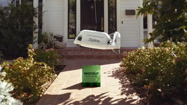 Wonder partners with Zipline for drone delivery in Texas