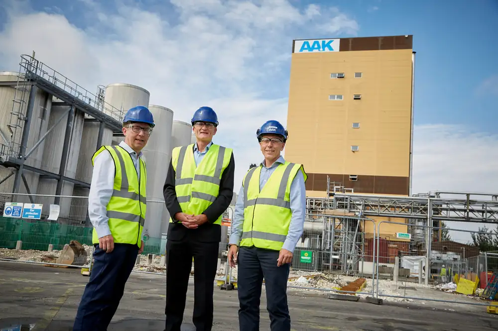 AAK secures £2m to support plant-based oil production in Hull, UK