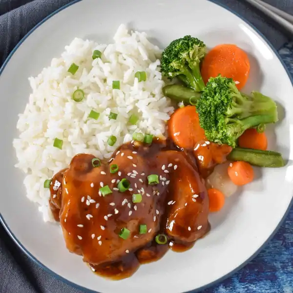 Sticky Chicken Thighs