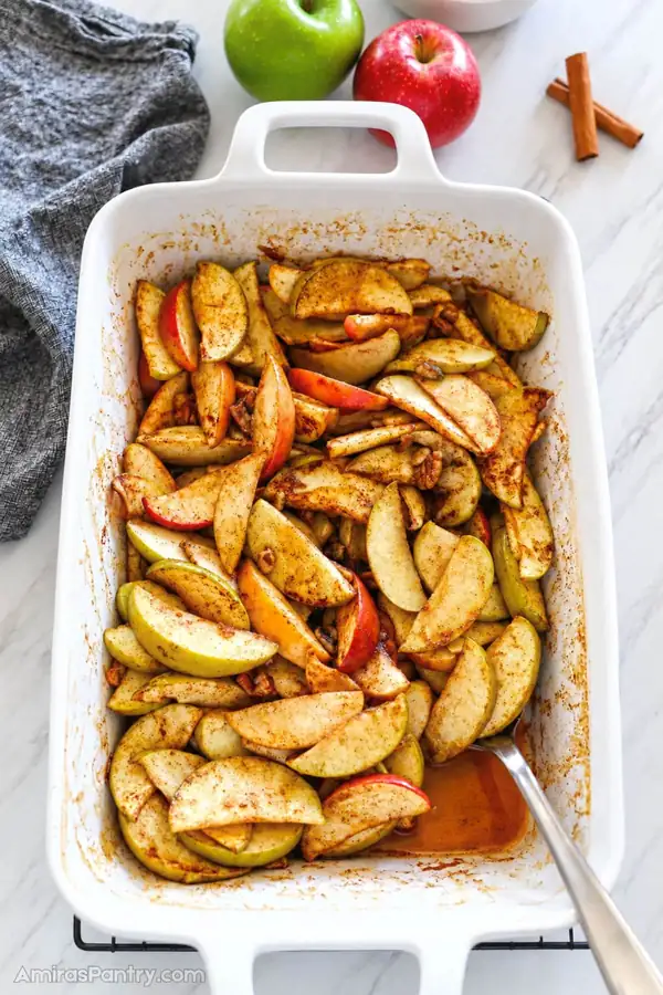 Rodajas de manzana al horno