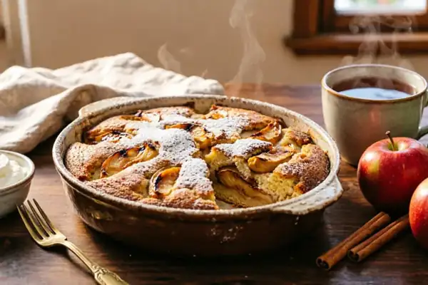 Easy to make, incredibly tender: kefir charlotte