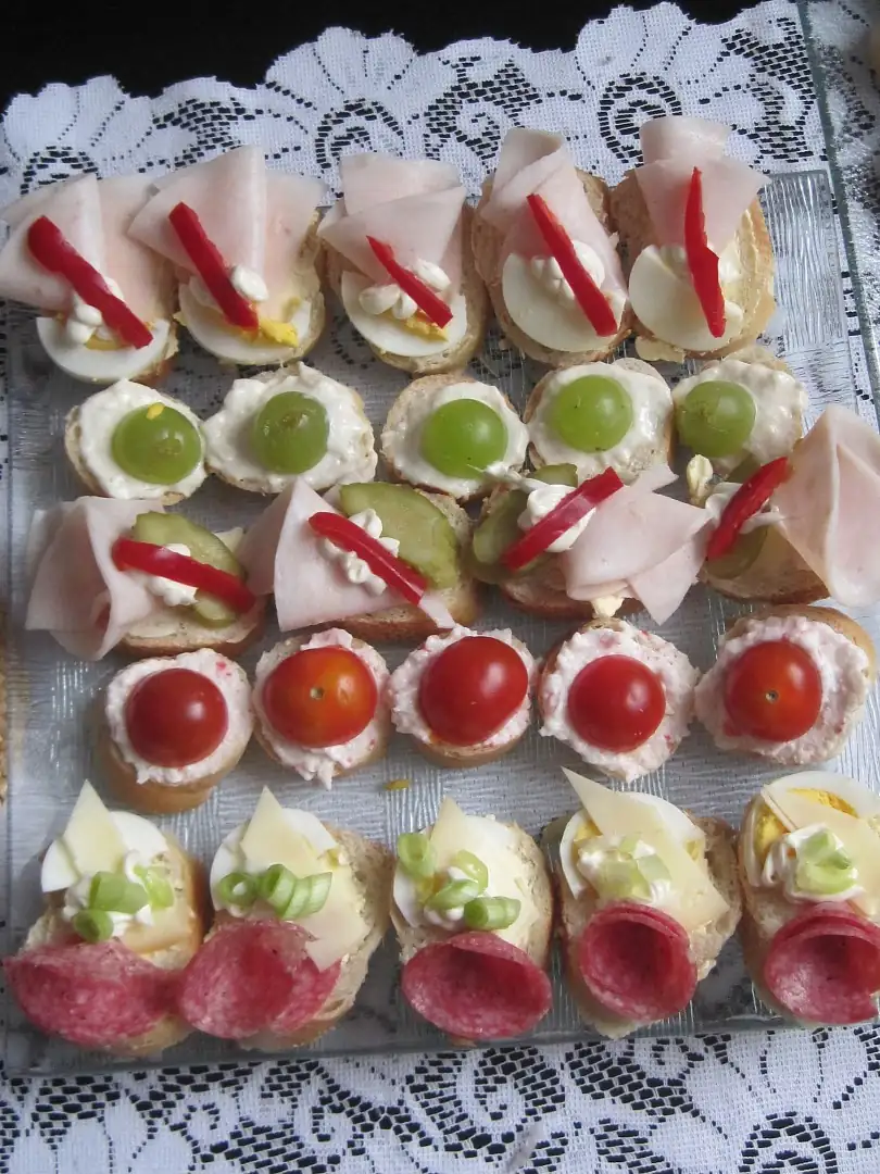 Quick snacks and canapes