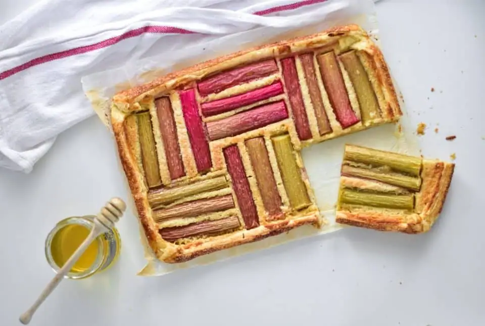 Rhubarb Frangipane Tart