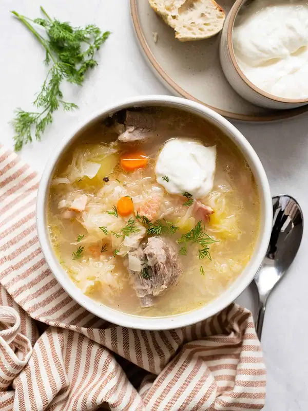 Kapusniak (Ukrainian Sauerkraut Soup)