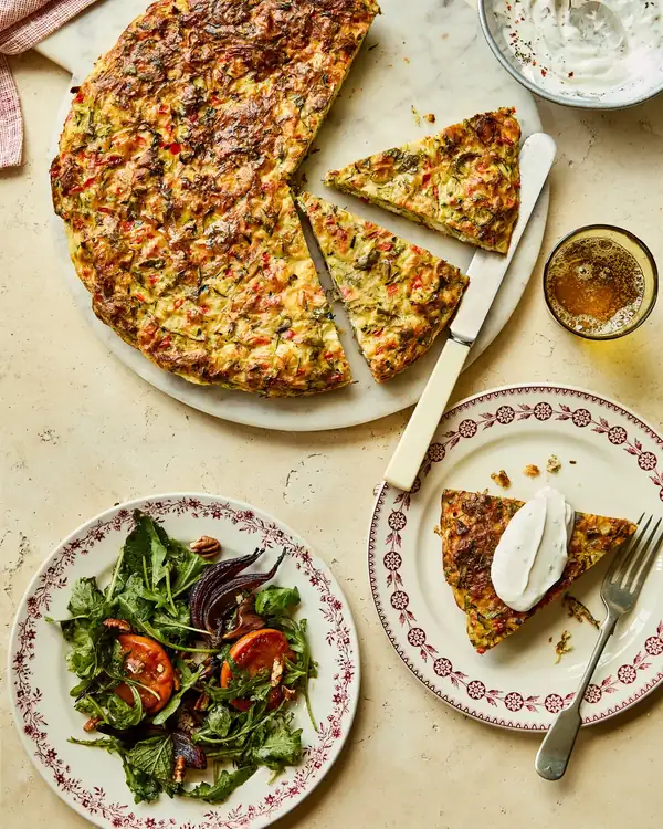 Herby feta frittata and a knockout fruit and rocket salad: Sami Tamimi’s Arabic summer recipes