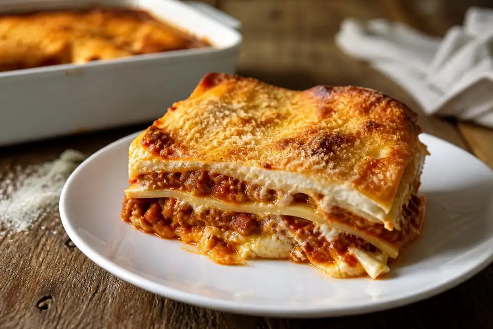 Lasagna that takes Ascoli olives to the next level