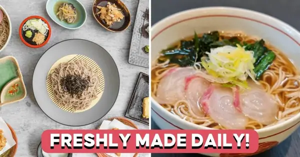 Reiwa Soba Honten offers a range of moreish soba and other Japanese dishes in an interesting place: under a HDB block in Bedok