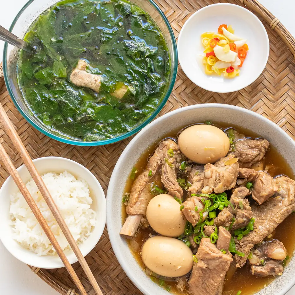 Authentic Vietnamese Sweet Leaf Soup (Canh Rau Ngót)