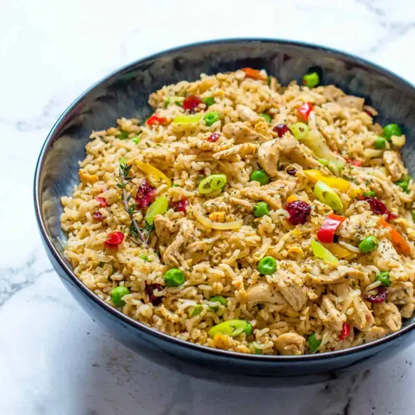 Leftover Turkey Fried Rice