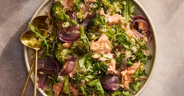 Roasted Salmon and Broccoli Bowl Recipe • 5★ • 45 min