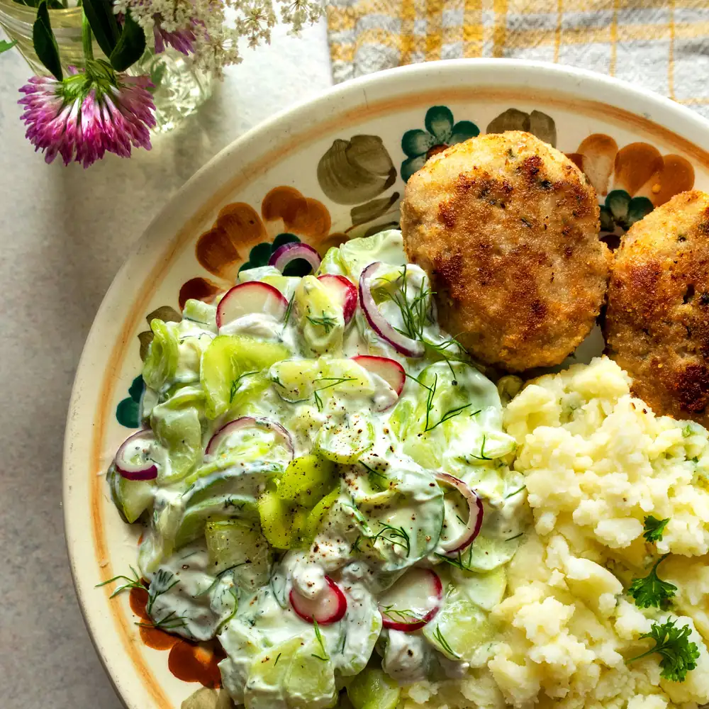Mizeria: Polish Cucumber Salad with Sour Cream