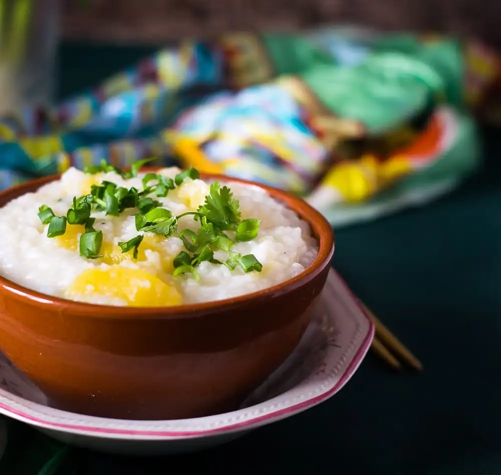 Chinese Savoury Rice Porridge Recipe With Pumpkin Recipe