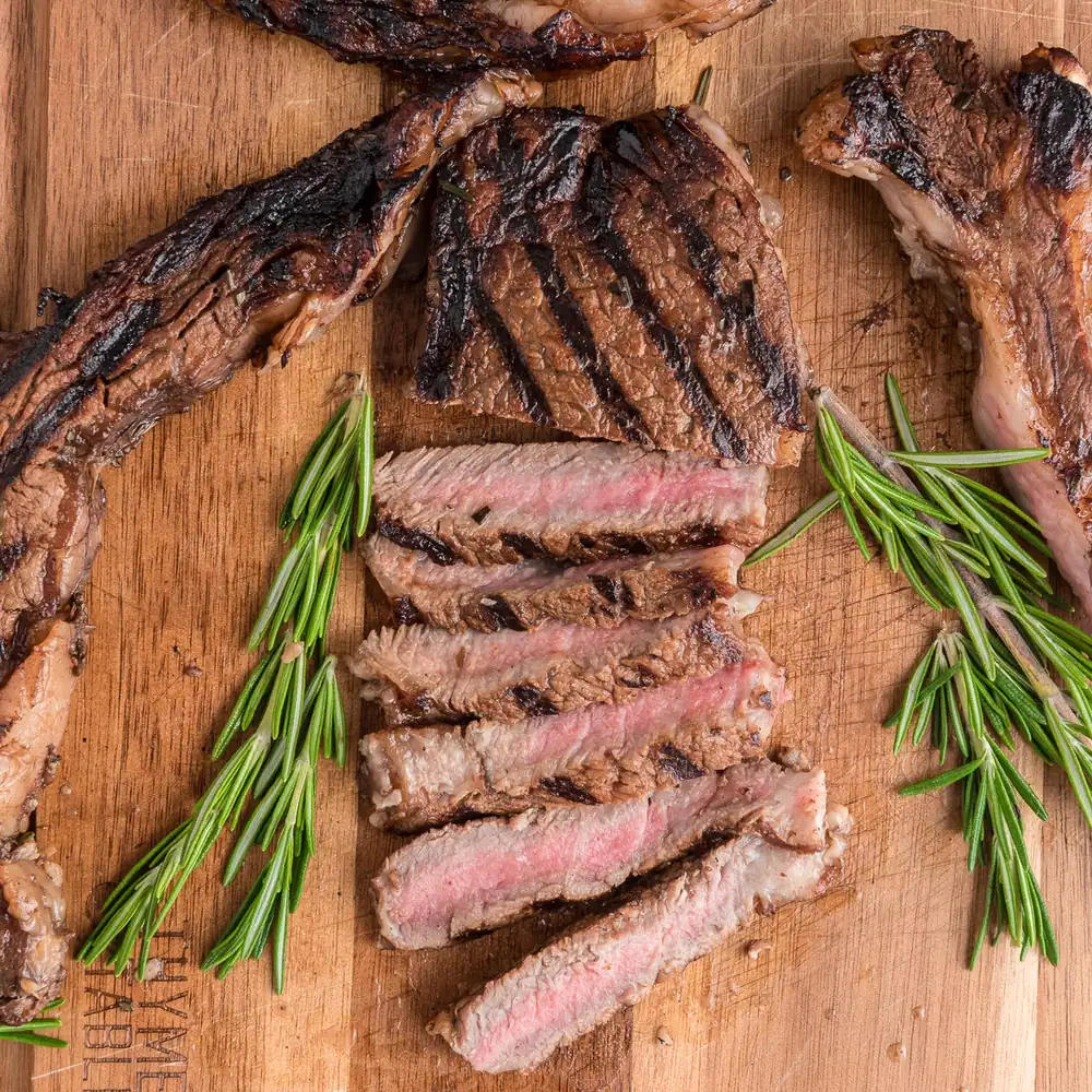 Grilled Rosemary Marinated Steaks