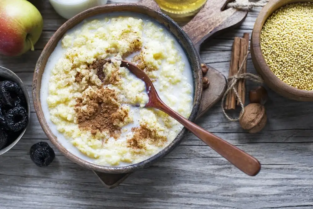 Gachas de mijo con leche: un desayuno fácil