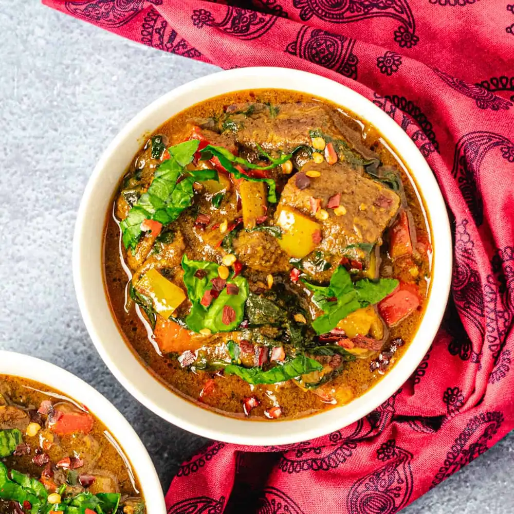 Lamb curry with coconut milk