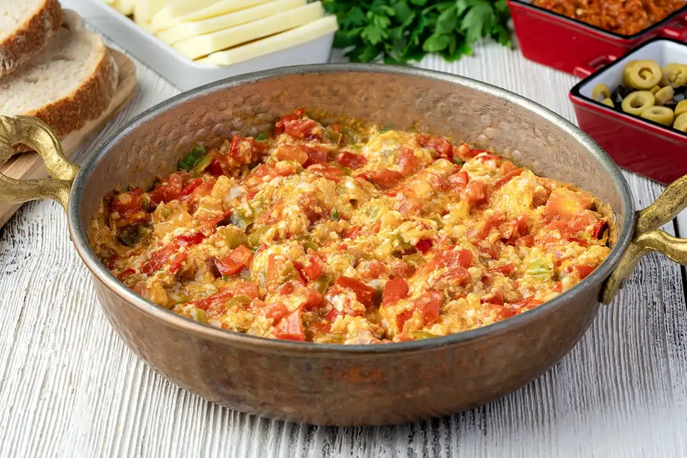 A Breakfast Must-Have: Menemen with Onions