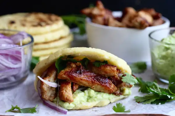 Pork and Avocado Stuffed Arepas with Hatfield Quality Meats