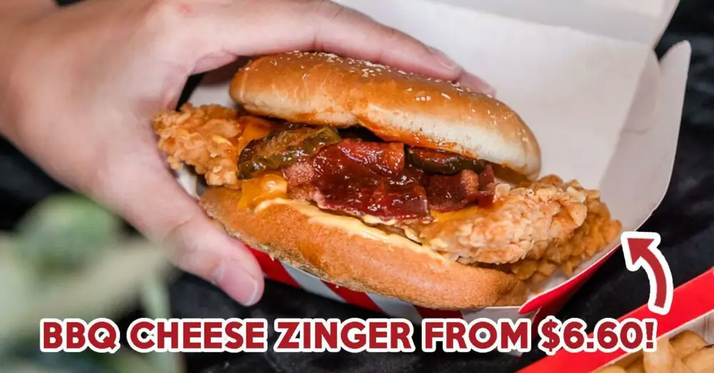 KFC’s New BBQ Cheese Zinger Comes With KFCheese, Crispy Turkey Bacon, And Soft Oat Bran Buns