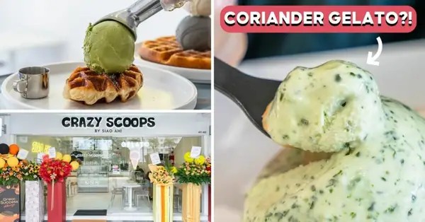 Crazy Scoops Review: TikTok-Famous “Siao Ah” Vincent Lim Opens Cafe With Coriander Gelato And Croffles