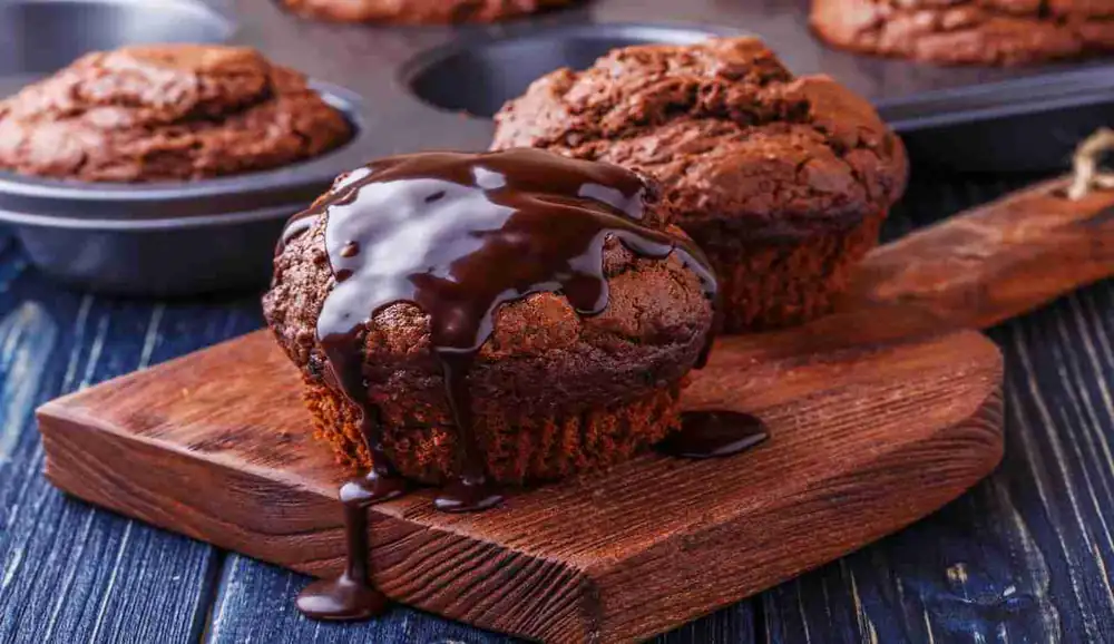 Cocoa Muffins with Banana and Vanilla Without Butter
