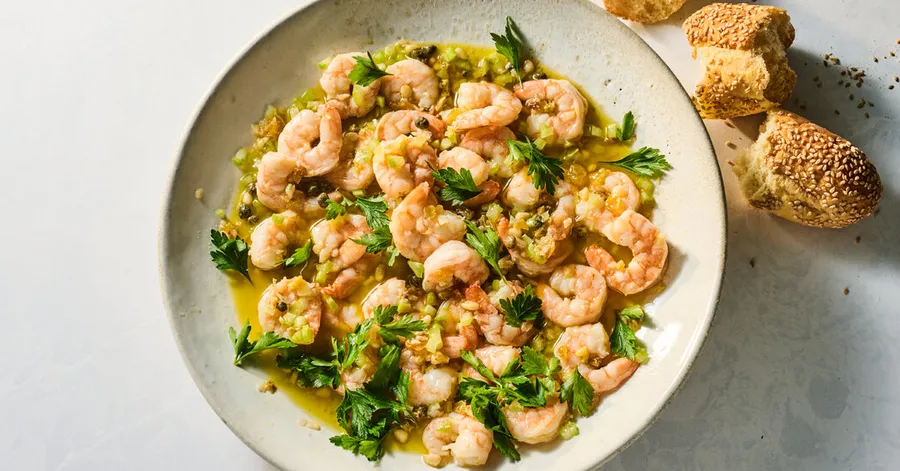 Citrus Shrimp With Capers and Celery Recipe