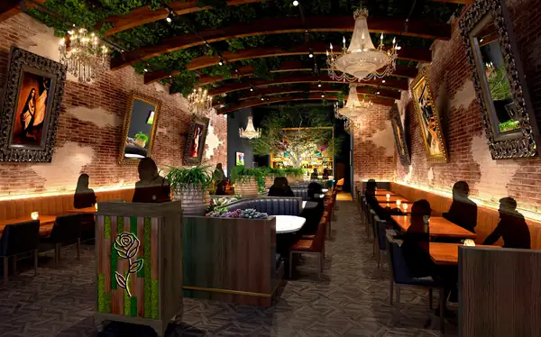 A Lush Restaurant With Greenery, a Tree Inside, and Succulents Awaits When La Neta Opens
