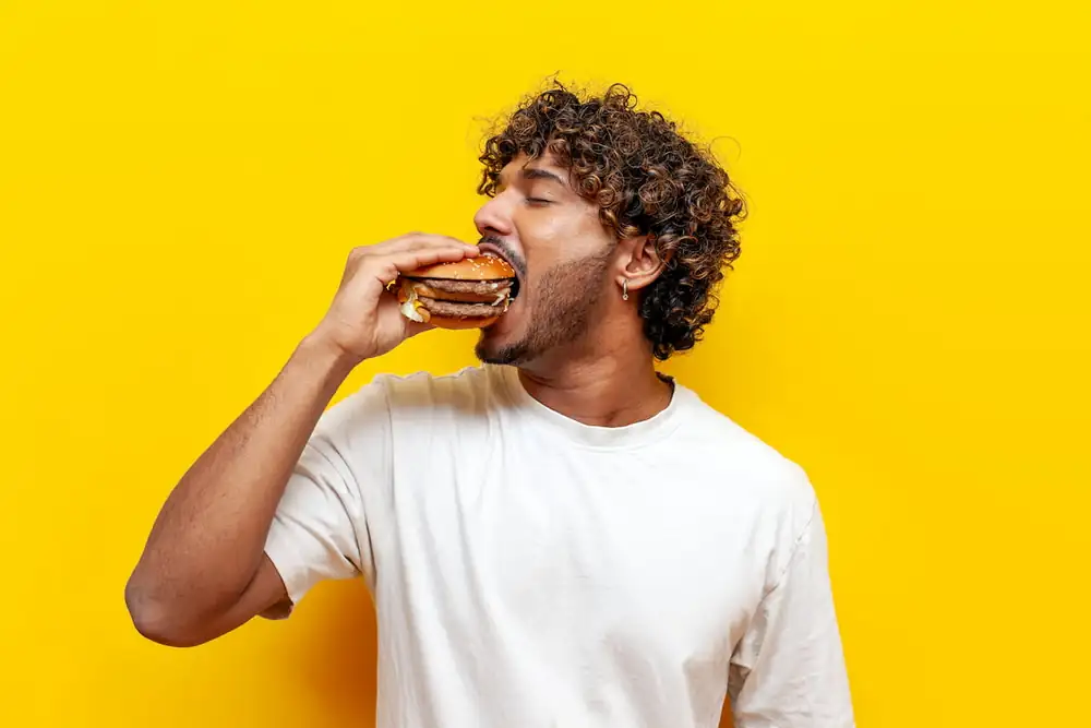 No, eating two hamburgers instead of one with fries is not better