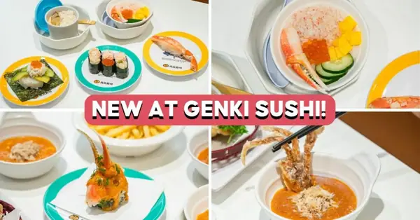 Genki Sushi Has New Snow Crab Series, With Chilli Crab Dishes For National Day