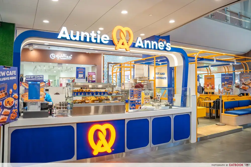 Auntie Anne's Cafe Opens At Jurong Point With New Pretzel Sandwiches And More