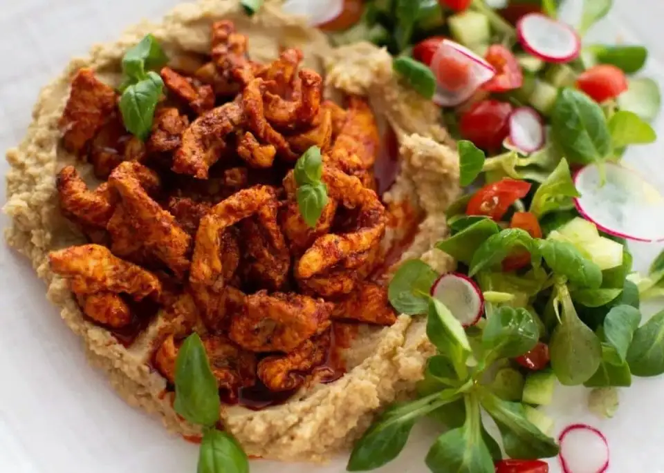 Cajun Chicken with Hummus