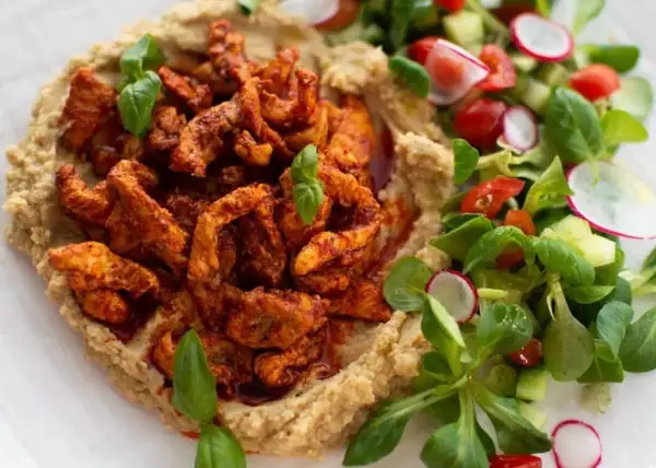 Cajun Chicken with Hummus