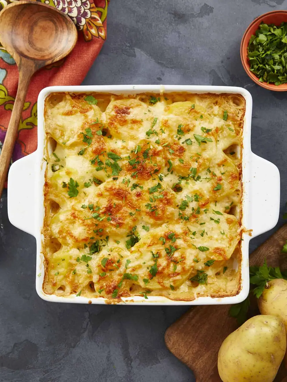Nivel de confort: Élite. Nivel de presupuesto: Bajo. ¡Patatas gratinadas, lo máximo!