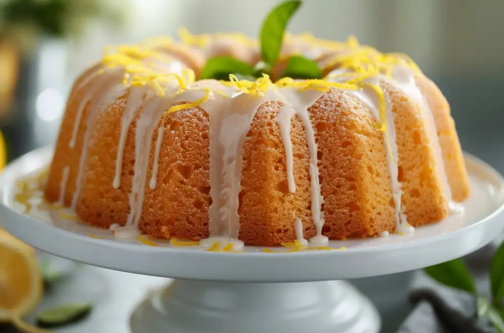 Not too sour and light as a feather. The simplest lemon cake