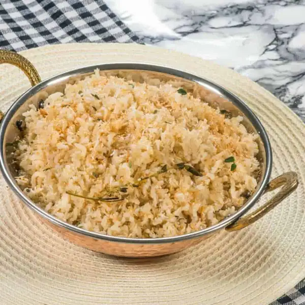 Toasted coconut caribbean rice