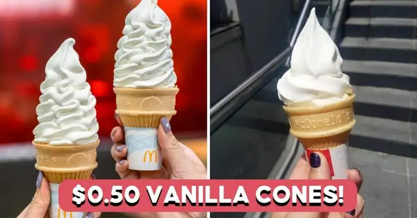 McDonald's Has $0.50 Vanilla Cones On Weekdays